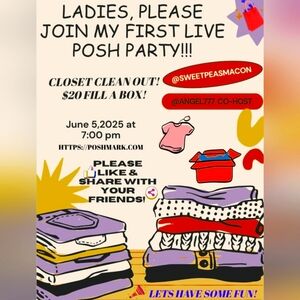 Live Party Digital Invitation - Closet Cleanout Event